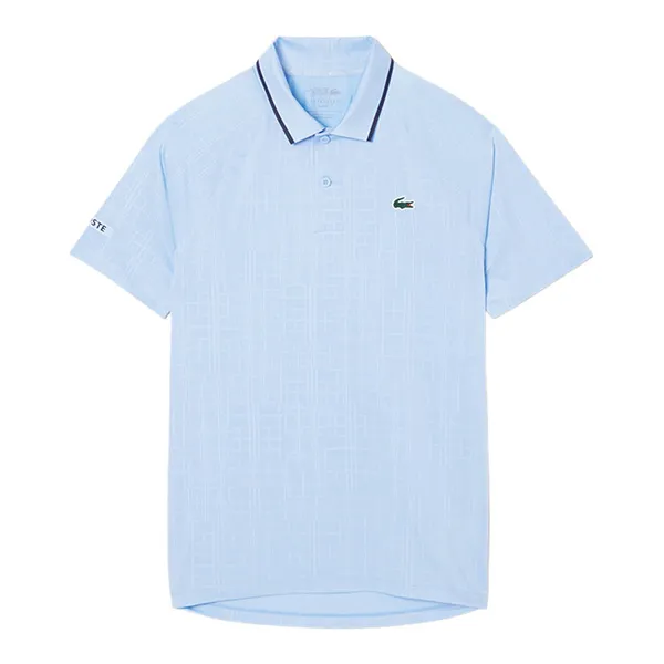 Áo Polo Nam Lacoste Tennis x Novak Djokovic On Court Polo DH4789-51-HPB Màu Xanh Paste Size 3