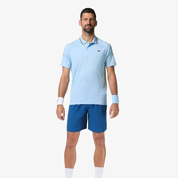 Áo Polo Nam Lacoste Tennis x Novak Djokovic On Court Polo DH4789-51-HPB Màu Xanh Paste Size 3