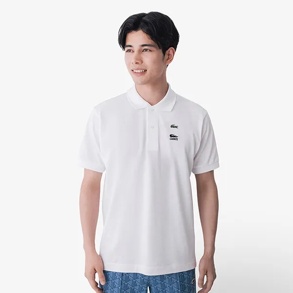 Áo Polo Nam Lacoste x One Piece L.12.12 Classic Fit PH5224 001 Màu Trắng Size 4