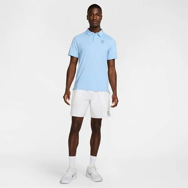 Áo Polo Nam Nike Men's Court Polo FZ6907-422 Màu Xanh Blue Size M