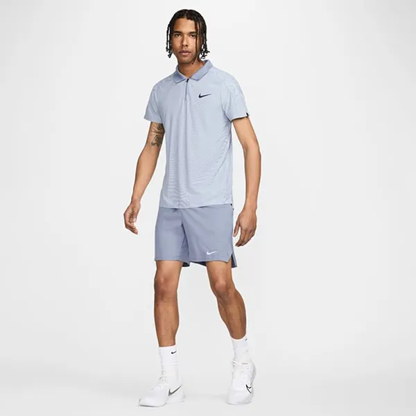 Áo Polo Nam Nike Slam Men's Dri-FIT ADV Tennis FD5244-440 Màu Xanh Nhạt Size S