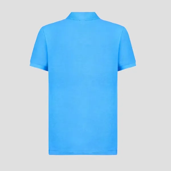 Áo Polo Nam Ralph Lauren Custom Slim Fit Mesh Polo Blue Piquet 710680784415 Màu Xanh Biển Size S