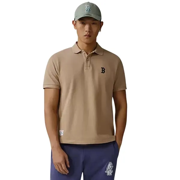 Áo Polo New Era Boston Red Sox Khaki 13718757 Màu Be Size S