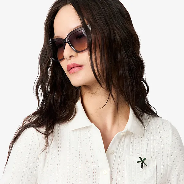 Áo Polo Nữ Lacoste Women's Slim Fit Pointelle Branded L.12.D DF5296-51-70V Màu Trắng Size 36