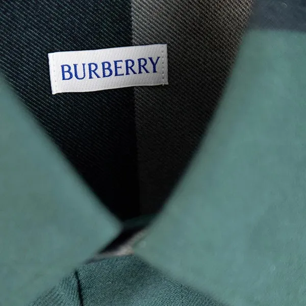 Áo Sơ Mi Nam Burberry Claverdon Check Long-Sleeve Shirt In Green 81121081 Màu Xanh Đen Size XS