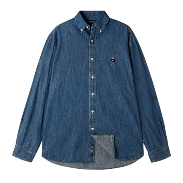 Áo Sơ Mi Nam WHOAU Steve Denim Shirts WHYJF4823U Màu Xanh Navy