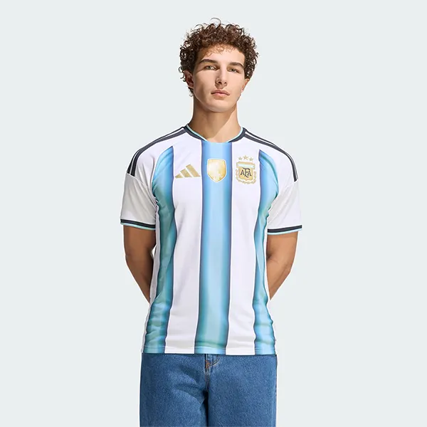 Áo Thun Nam Adidas Argentina Home Jersey T-Shirt 26 JM8396 Màu Xanh Trắng Size M