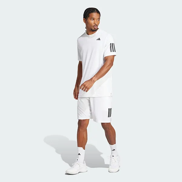 Áo Thun Nam Adidas Climacool Tennis Club 3-Stripes TShirt JE0413 Màu Trắng Size S