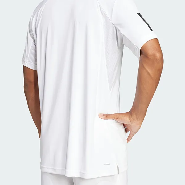 Áo Thun Nam Adidas Climacool Tennis Club 3-Stripes TShirt JE0413 Màu Trắng Size S