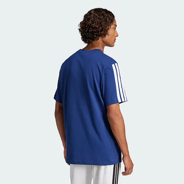 Áo Thun Nam Adidas Single Jersey 3 Sọc Essentials JW1950 Tshirt Màu Xanh Blue Size S