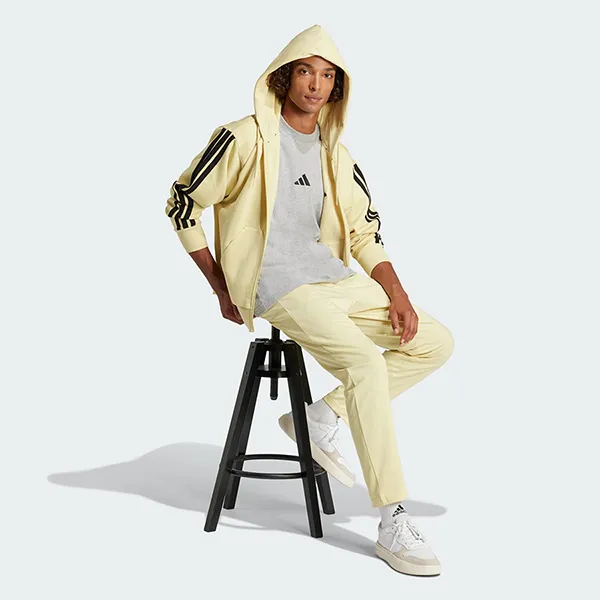 Áo Thun Nam Adidas Single Jersey 3 Sọc Essentials JW1953 Tshirt Màu Xám Size L