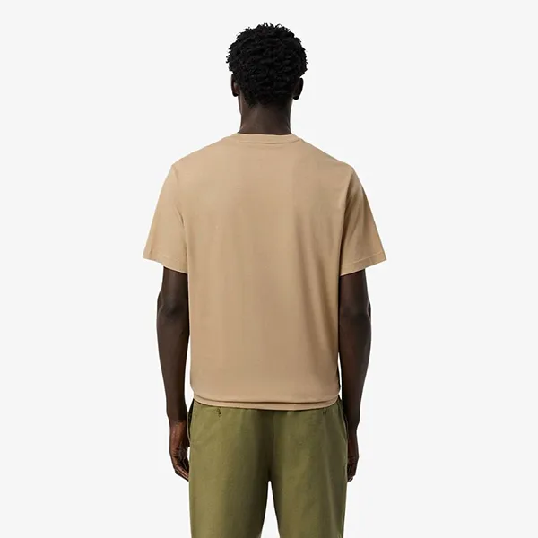Áo Thun Nam Lacoste Men's Cotton TShirt Beige TH7318 02S Màu Be Size 3