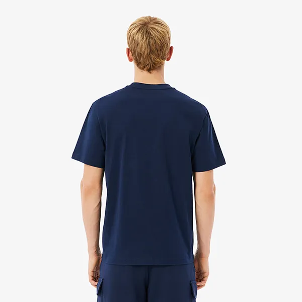 Áo Thun Nam Lacoste Men's Jersey Colorblock T-Shirt TH5890 6WZ Màu Xanh Navy Size 3