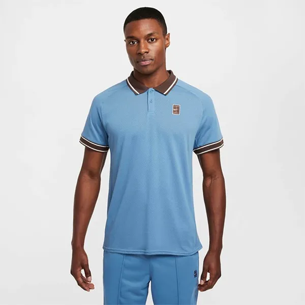 Áo Polo Nam Nike Men's Tennis Polo Court Heritage FQ2101-429 Màu Xanh Blue Size S