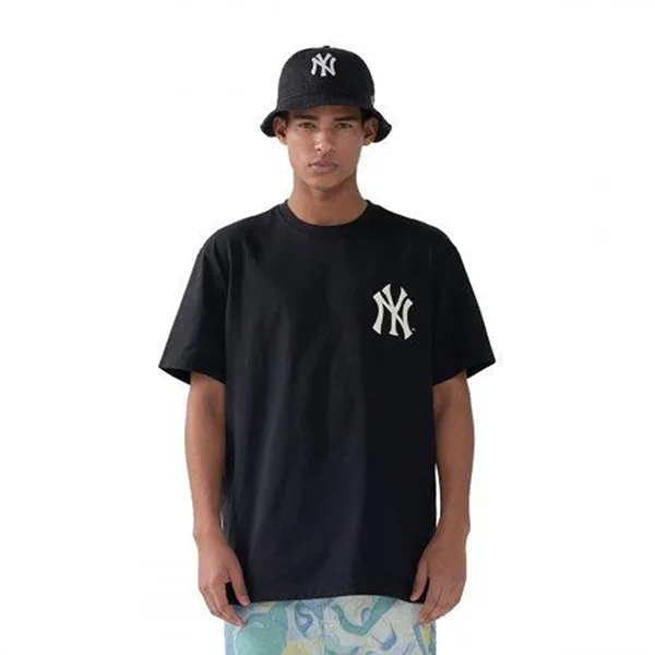 Áo Phông New Era MLB Big Paisley New York Yankees Black 13086597 Tshirt Màu Đen Size S