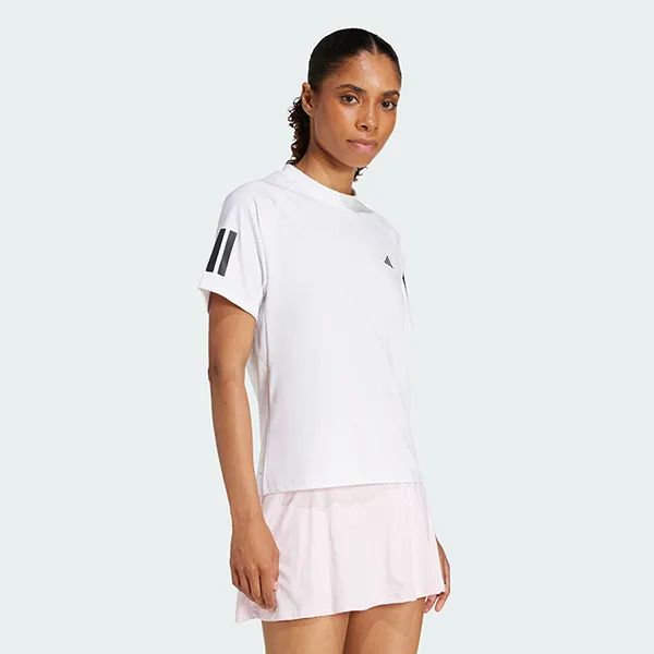 Áo Thun Nữ Adidas 3 Sọc Tennis Club Climacool JN7094 Màu Trắng Size M