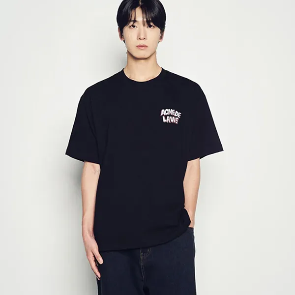 Áo Thun Unisex Acmé De La Vie ADLV 25FW-TP-SS-AW-ABG-BLK Tshirt AC Bear Graffiti Black Màu Đen