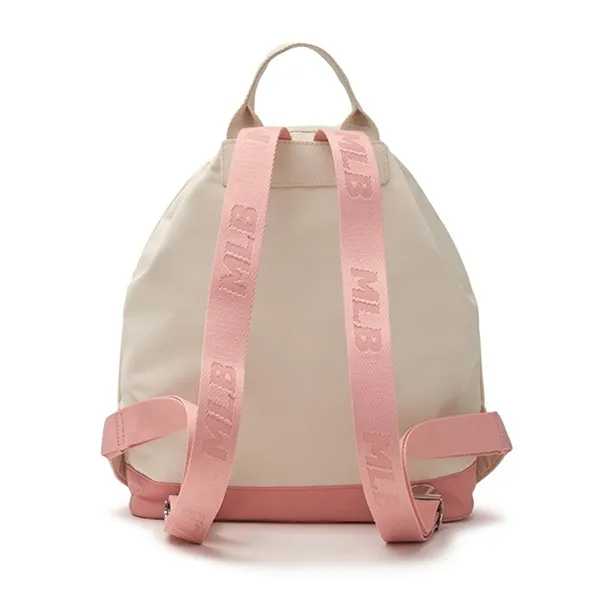 Balo MLB Basic Nylon Sportive Backpack Boston Red Sox 3ABKM064N-43CRD Mini Màu Trắng Kem