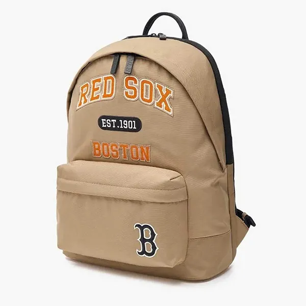 Balo MLB Rectangular Varsity Nylon Backpack 3ABKM024N 43BGD Màu Be