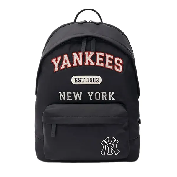 Balo MLB Rectangular Varsity Nylon Backpack 3ABKM024N 50BKS Màu Đen