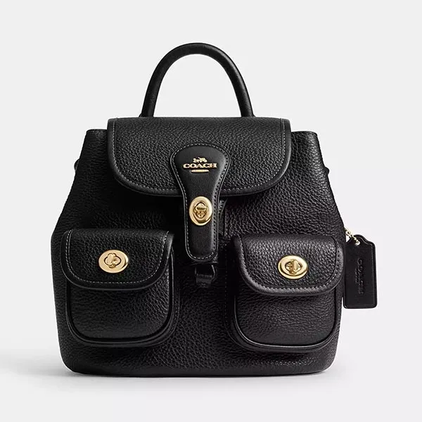 Balo Nữ Coach Hadley Backpack CBH09 Màu Đen