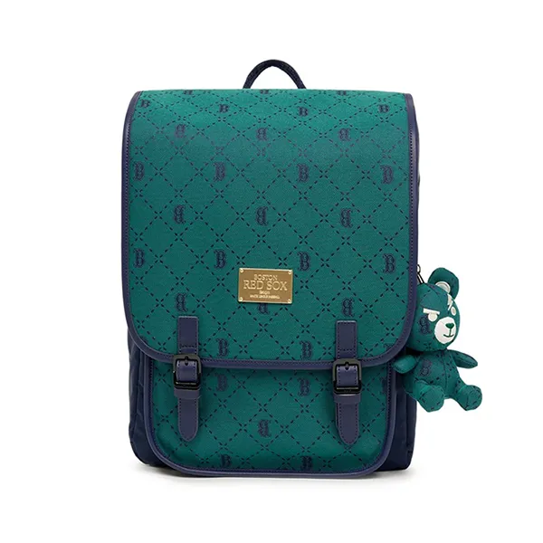 Balo Trẻ Em MLB Kids Diamond Monogram Backpack Boston Red Sox Green 7ABKMD13N-43GNS Màu Xanh Lá