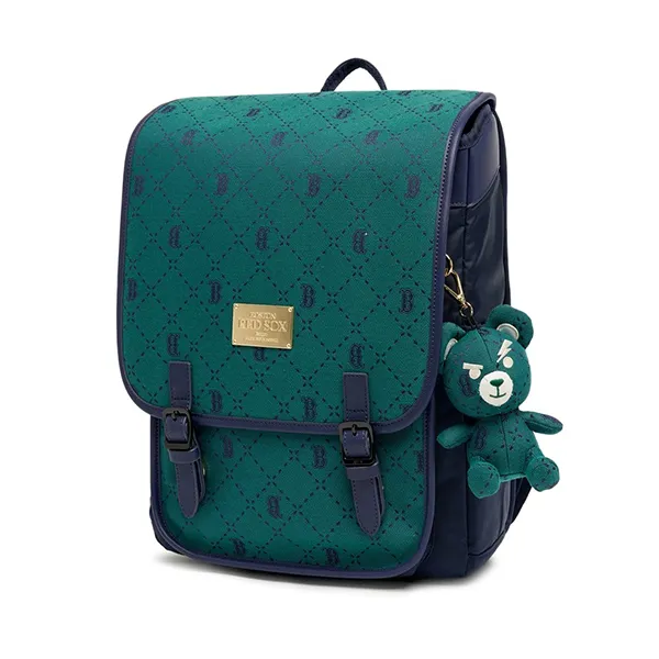 Balo Trẻ Em MLB Kids Diamond Monogram Backpack Boston Red Sox Green 7ABKMD13N-43GNS Màu Xanh Lá