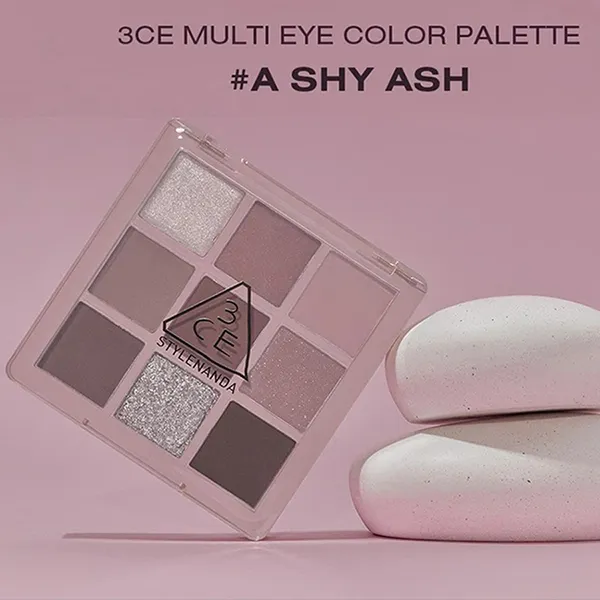 Bảng Phấn Mắt 3CE Mood Recipe Multi Eye Color Palette Tone A Shy Ash