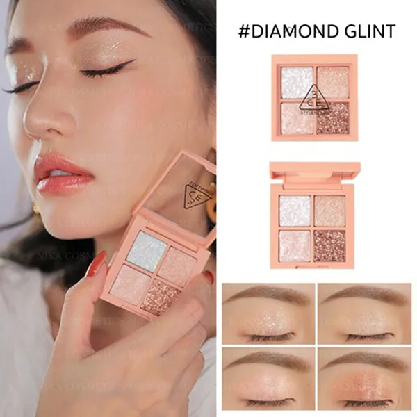 Bảng Phấn Mắt 4 Màu 3CE Mini Multi Eye Color Palette Tone Diamond Glint 3.2g