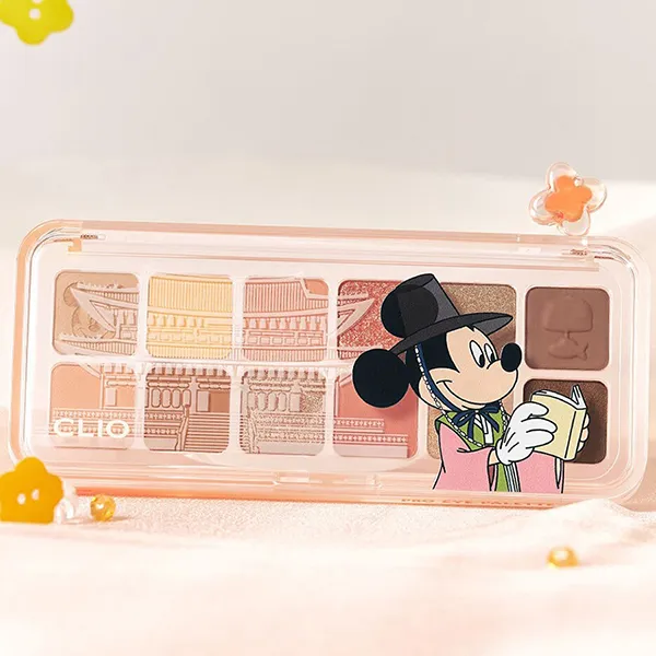 Bảng Phấn Mắt 12 Ô Clio Pro Eye Palette Air Limited 106 Gyeongbokgung Stroll + Tặng Kèm Túi Mickey
