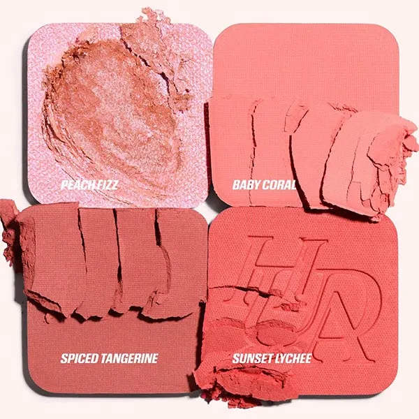 Bảng Phấn Mắt Huda Beauty Blush Filter Blurring Blushlighters Palette Toasty Peach