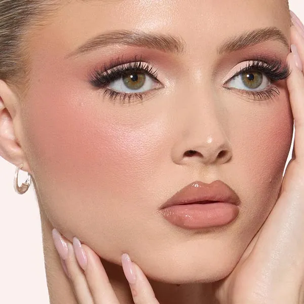 Bảng Phấn Mắt Huda Beauty Blush Filter Blurring Blushlighters Palette Toasty Peach