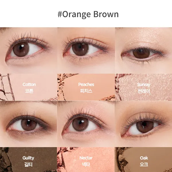 Bảng Phấn Mắt Jung Saem Mool Artist Eye Palette Màu Orange Brown