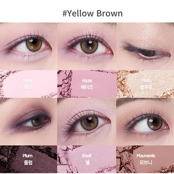 Bảng Phấn Mắt Jung Saem Mool Artist Eye Palette Màu Yellow Brown