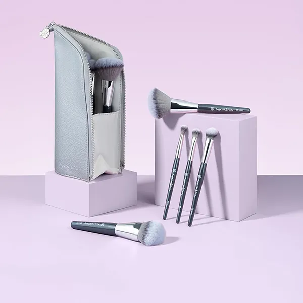 Bộ Cọ Trang Điểm BK Beauty Angie Hot & Flashy Travel Brush Set 5 Cây (Kèm Túi)