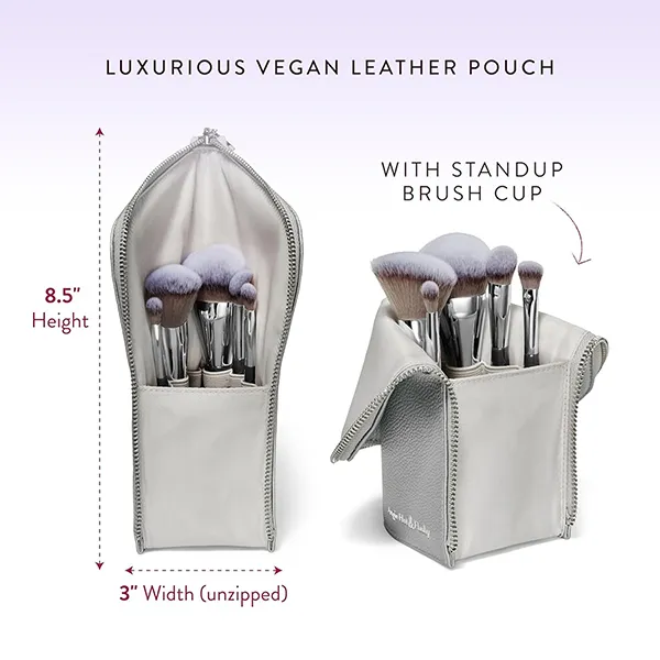 Bộ Cọ Trang Điểm BK Beauty Angie Hot & Flashy Travel Brush Set 5 Cây (Kèm Túi)