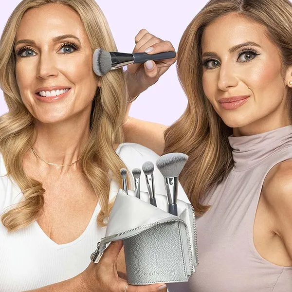 Bộ Cọ Trang Điểm BK Beauty Angie Hot & Flashy Travel Brush Set 5 Cây (Kèm Túi)