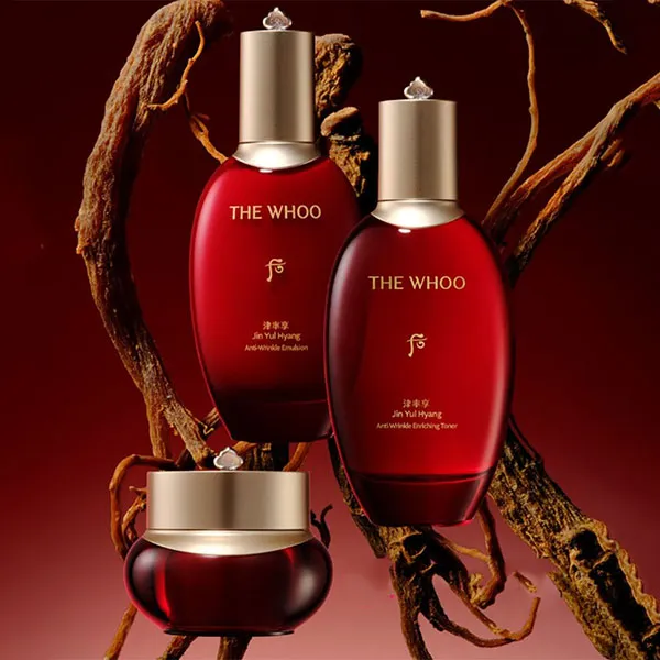 Bộ Dưỡng Da Ngăn Ngừa Lão Hóa The Whoo Jinyulhyang Anti-Wrinkle Enriching Cream 3 Món