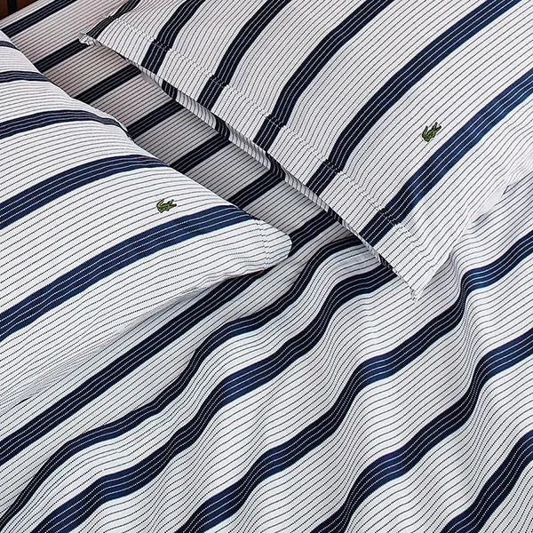 Bộ Ga Trải Giường Lacoste Bedsheets 2000009801 Archive 200-Thread Count Cotton Set 4 Món