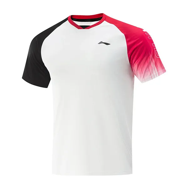 Bộ Quần Áo Cộc Tay/Pickleball Pickleball Li-Ning P-AATV069-2V Màu Trắng Đen Size 4XS