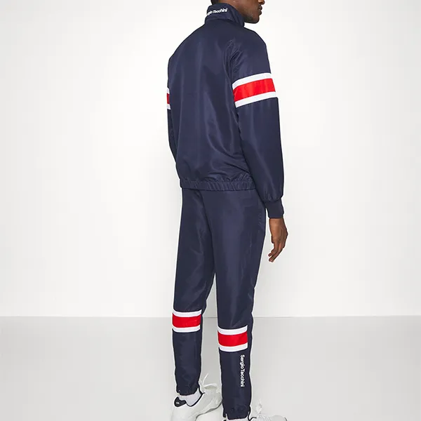 Bộ Quần Áo Nam Sergio Tacchini Board Tracksuit Survetement Dark Blue 38836 Màu Xanh Blue Size XS