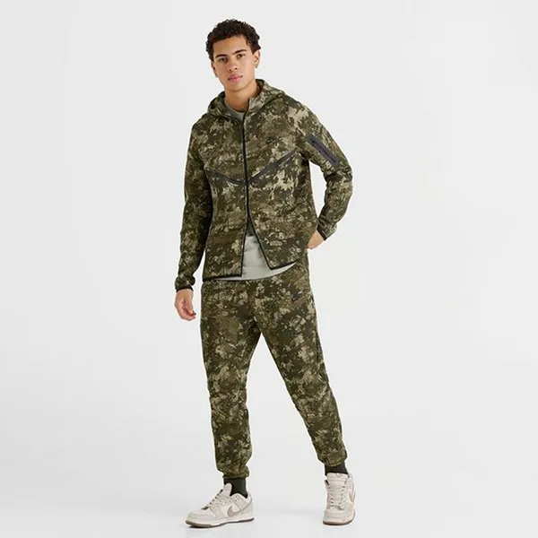 Bộ Quần Áo Nỉ Nam Nike Sportswear Tech Fleece HV5055-276 / HV5053-276 Màu Xanh Olive Size S