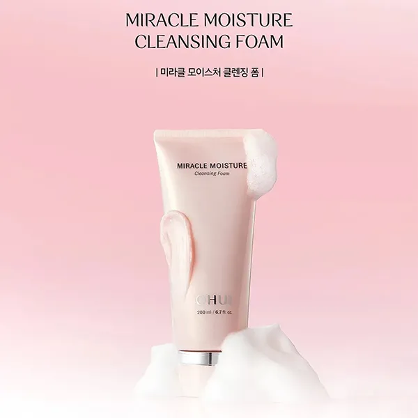 Bộ Sữa Rửa Mặt Ohui Miracle Moisture Cleansing Foam Set (200ml + 100ml)