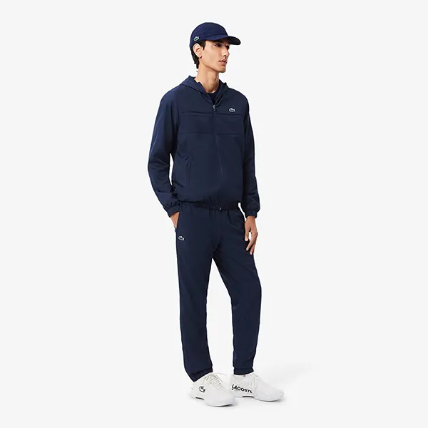 Bộ Thể Thao Nam Lacoste Diamond Taffeta Sport Tracksuit Blue WH2661 - 5FS Màu Xanh Navy Size 3