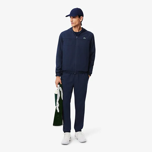 Bộ Thể Thao Nam Lacoste Diamond Taffeta Sport Tracksuit Blue WH2661 - 5FS Màu Xanh Navy Size 3