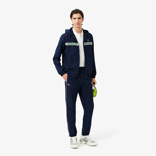 Bộ Thể Thao Nam Lacoste Men Logo Stripe Tennis Tracksuit Blue WH4757 - 166 Màu Xanh Navy Size 3