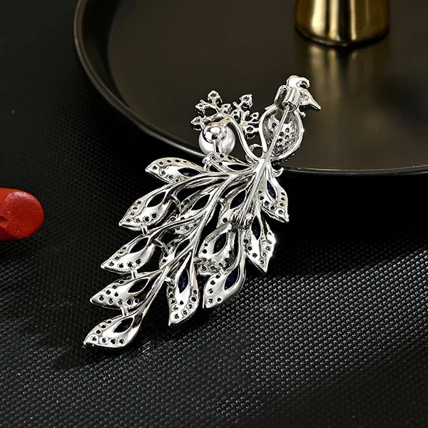 Cài Áo Nữ Meri Azure Peacock BR949 Màu Xanh