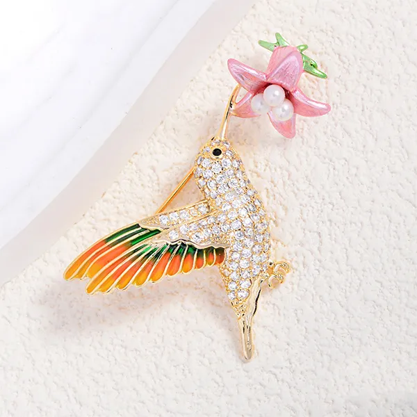 Cài Áo Nữ Meri Bloom Hummingbird BR967 Phối Màu