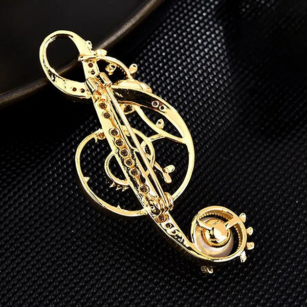 Cài Áo Nữ Meri Floral Melody BR961 Màu Vàng Gold