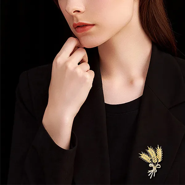 Cài Áo Nữ Meri Golden Harvest BR956 Màu Vàng Gold